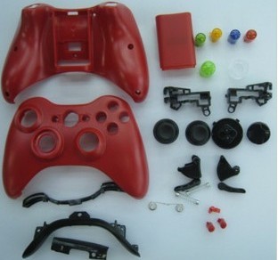 360无线红色手柄壳