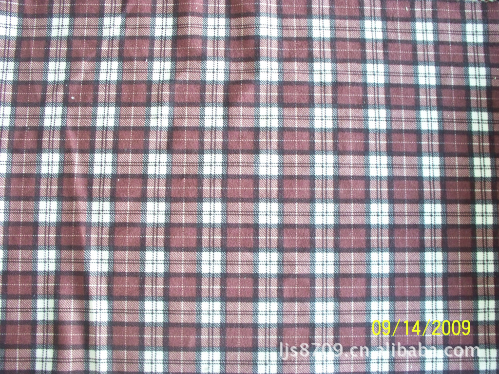 0.5毛高超柔格子花型印花服装面料家纺面料超柔纸印花分散印花转