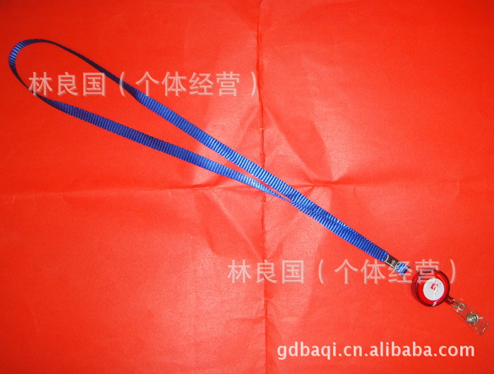 厂家定1.0CM展会胸卡挂绳易拉扣滴胶 工作证挂绳