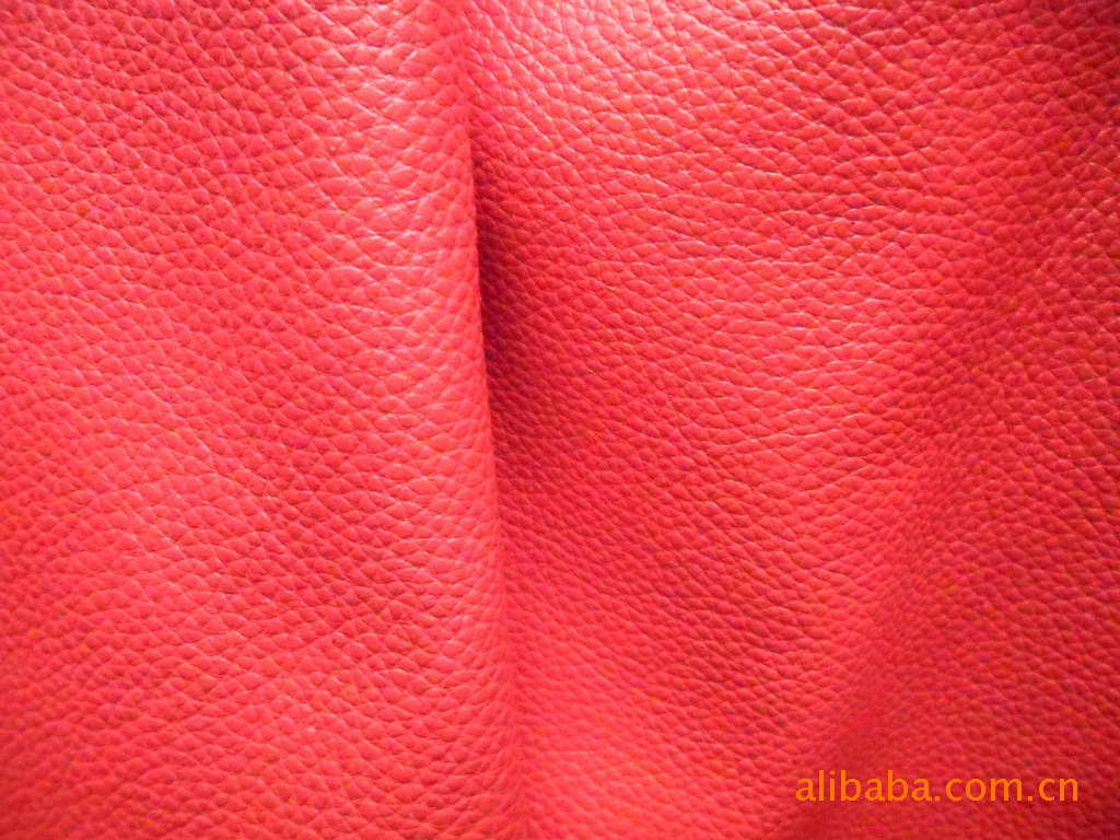 头层真皮 牦牛皮 红色荔枝纹牛皮 质优价廉，品质保证。