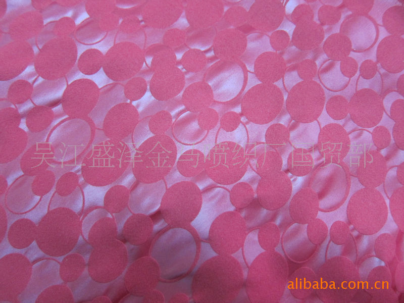 供应超细纤维再生压花双面绒面料，涤锦复合丝双面绒印花沙滩巾