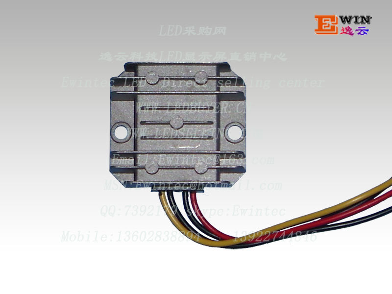 高效稳压 车载防水升降压电源DC10-30V转20V1.8A36W DCDC稳压电源