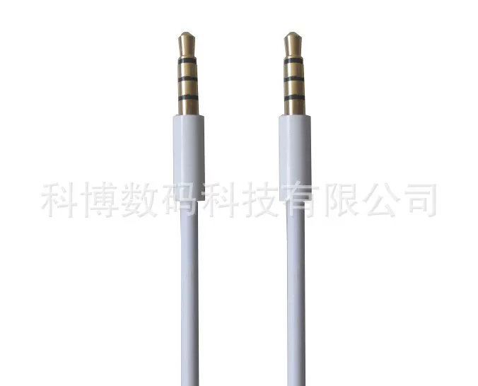 Аудиокабель 3.5 мм с позолоченными штекерами, 3.5 мм штекер-штекер