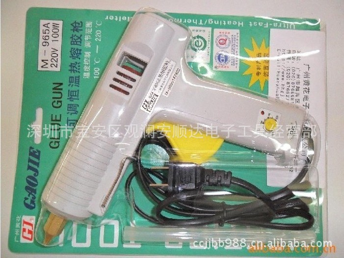 供应广州黄花热熔胶枪M-965A 调温胶枪11mm