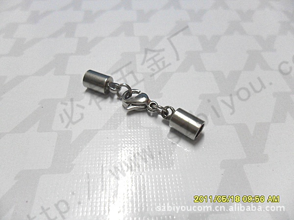 供应批发 不锈钢皮绳扣 项链扣 不锈钢蛇头|吊钟