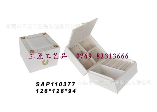 东莞厂家直销供应PU首饰盒 提花布艺珠宝箱支持来样来图订 制批发