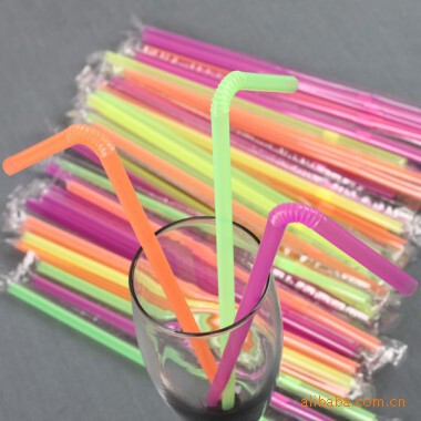 优质供应 双童吸管 单支包吸管 一次性吸管 彩色饮料吸管70713|ru