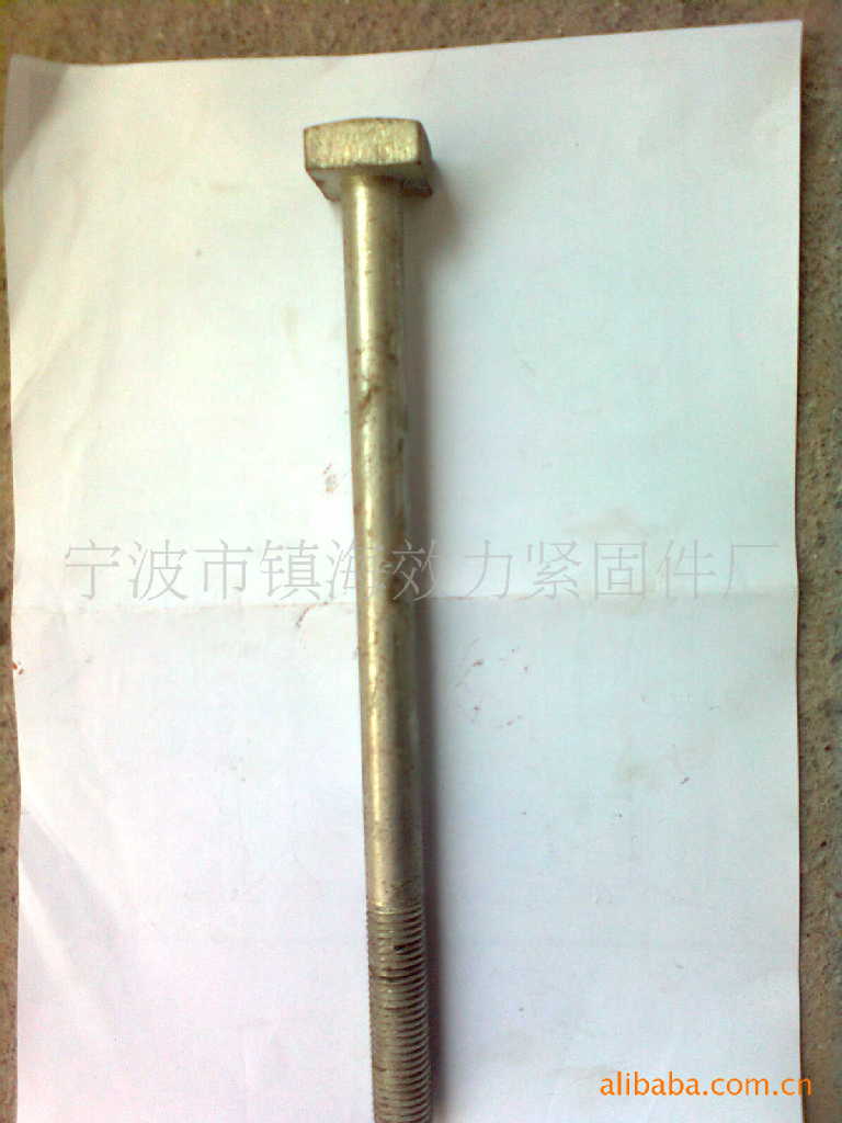 镇海效力供应4.8级方头螺栓M16-M42(图）