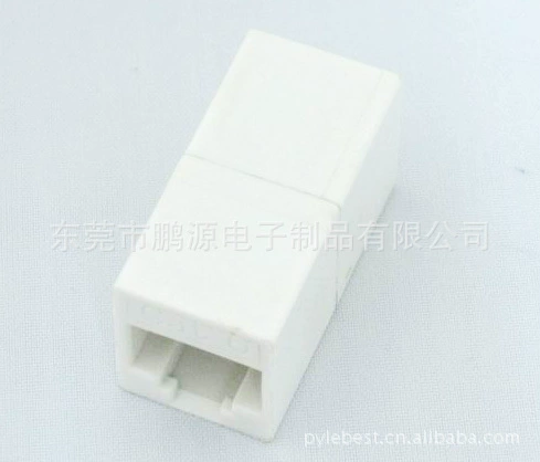 Сетевая RJ45-колодка белая 8P8C, модуль для подключения, разъём для сетевого удлинителя
