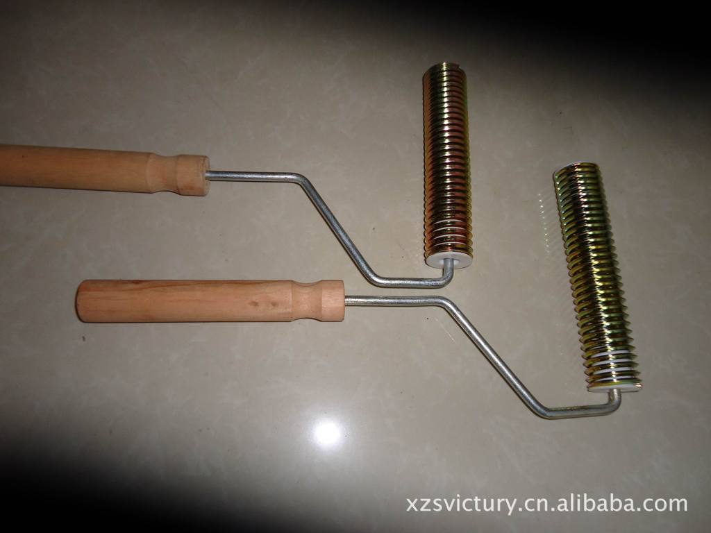 玻璃钢专用消泡工具-三角形丝弹簧滚