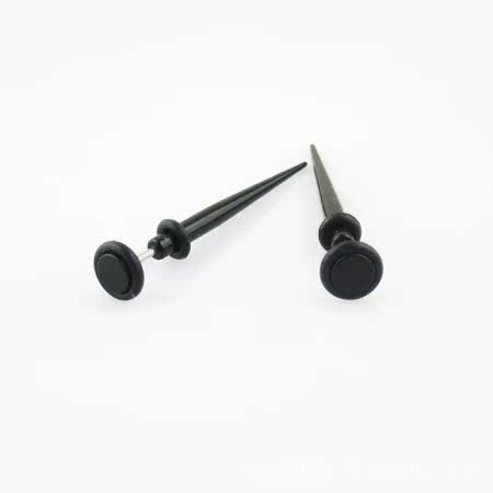 Long Needle Earring Black Best Round Jewel-1 2 416415415 1075971267