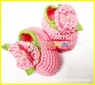 Supply of Hand Hook Baby Shoes, Crochet Kidsren's Shoes Fully Handmade Crocheted Shoes. XZ-06