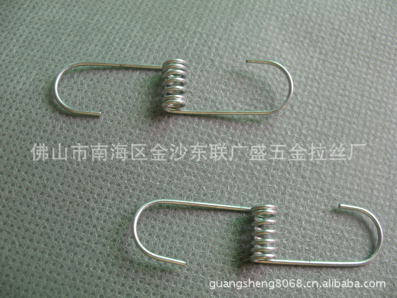【供应】花架弹簧 扭转弹簧 挂钩弹簧 扭簧 46MM  带钩扭簧 广东