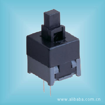 按键开关 带灯按键开关 防水轻触开关自锁8.5开关 无声开关