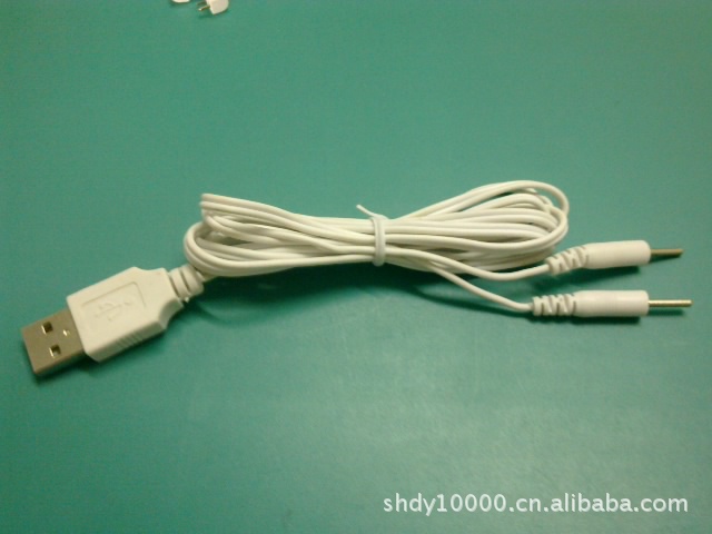 厂家供应USB插头理疗仪/按摩器导线