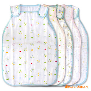 Clearance sale!Nishimatsu house pure cotton Sixth floor Gauze Sleeping bag children Anti Tipi baby summer Sleeping bag 65CM