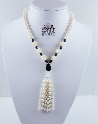 供應毛衣鏈 珍珠手工毛衣鏈 多層珍珠毛衣鏈  廠家毛衣鏈 HL-004