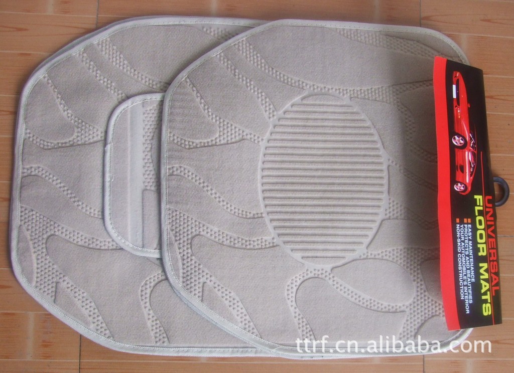 Wholesale Rongfeng felt car mat five-piece universal mat free size carpet mat five-seat four-season universal