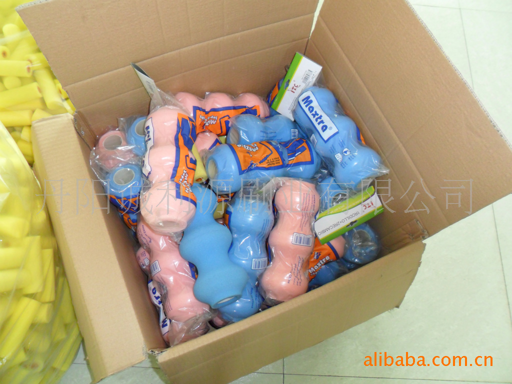 【热销中】9寸海绵滚筒刷 葫芦状海绵滚筒刷 加工定制海绵滚筒刷