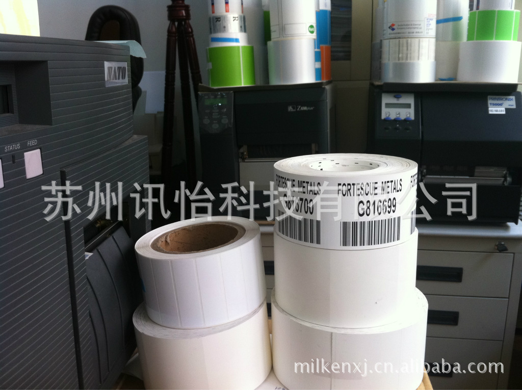 福建厦门LINTEC哑银PET标签125*50单排R22拼,K线-压缩机铭版贴标