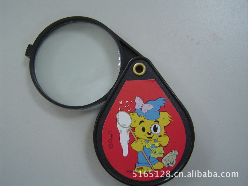 折叠卡通伸缩 抽拉直径60mm单开收纳放大镜义乌小商品小百货