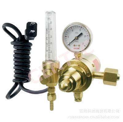 捷锐 GENTEC 198C系列电加热CO2减压器、二氧化碳气表