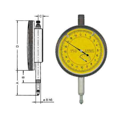 新品推荐  德国进口沃施莱格wollschlaeger千分表