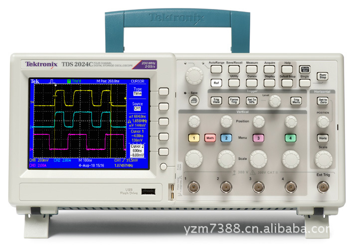 泰克 Tektronix 数字存储示波器TDS2012C 2通道100MHz数字示波器