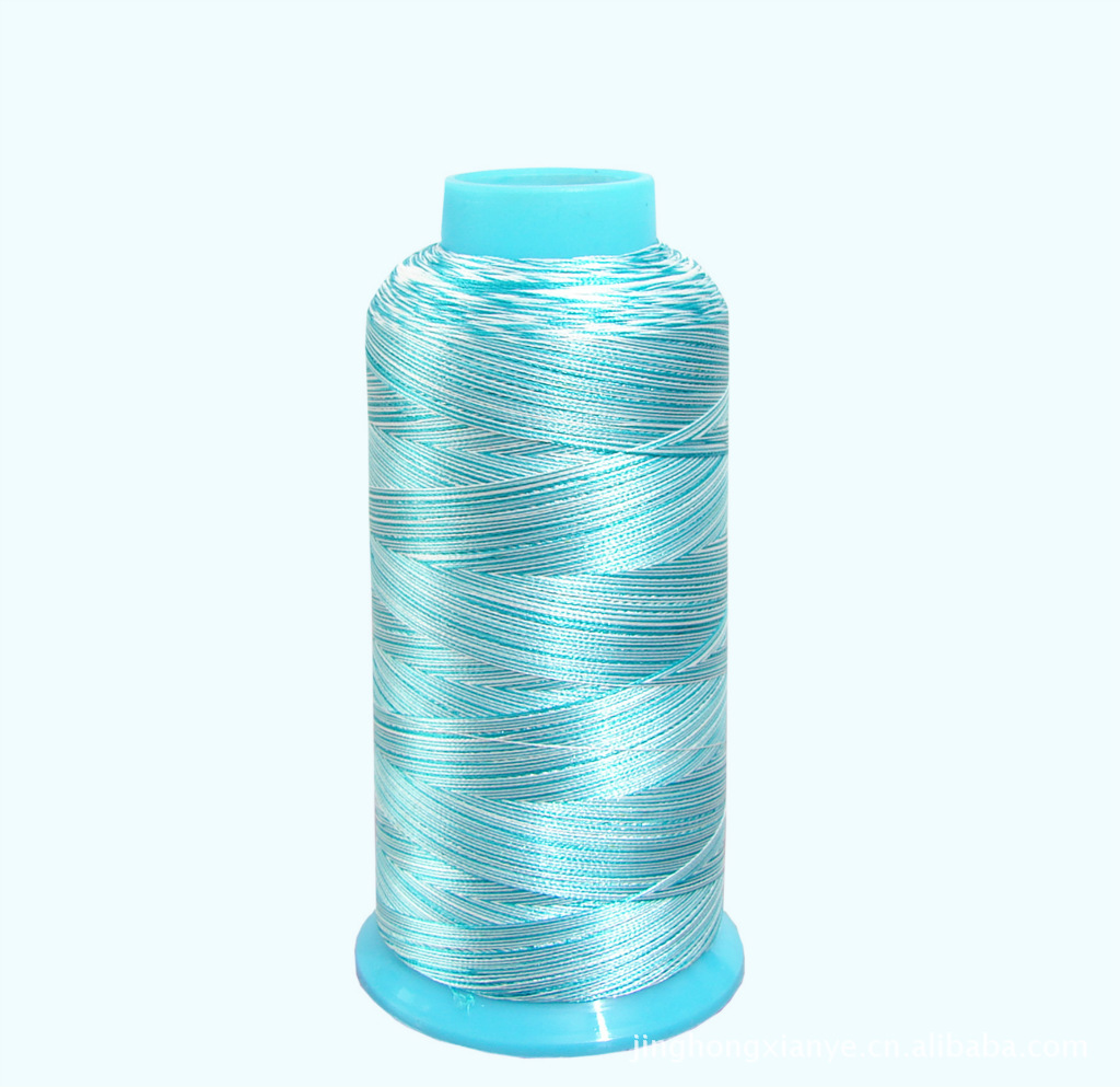 厂家直销 五彩涤纶绣花线 竞宏牌108D/2 优质涤纶绣花线系列