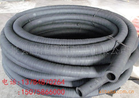 厂家大量供应黑色 耐油防静电 大口径 橡胶管 规格多价格低 