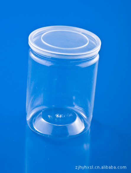 HX7铝箔封口PET塑料罐  85120扣盖铝箔密封罐550ML包装瓶