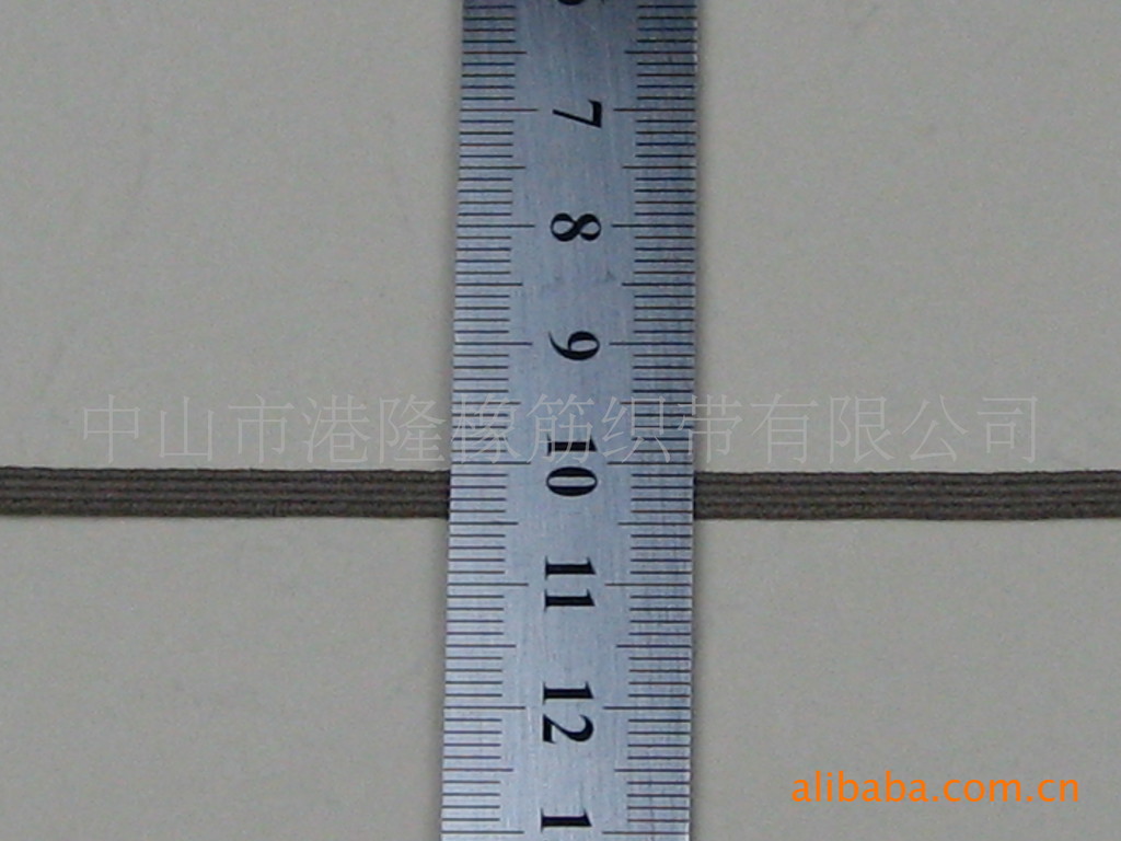 供应1/8 1分、3mm卡其色走马松紧带、跑马橡筋松紧带