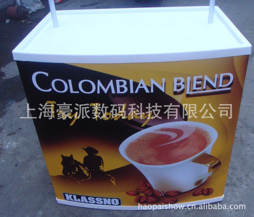 鹰牌台广告促销展示活动物料设计生产制作画面加工商用展示柜展柜