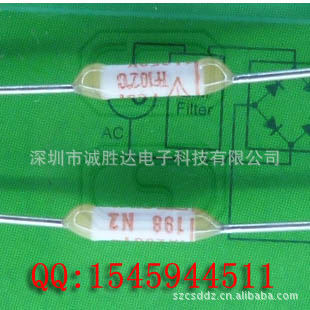 温度保险丝： FT102℃ 250V 1A