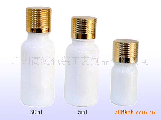 供应高档白瓷玻璃精油瓶(JY-15）