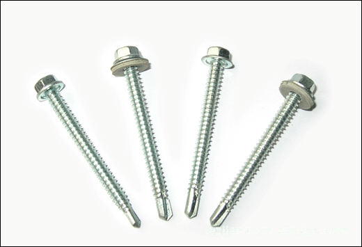 六角小华司钻尾螺丝-平头自攻螺丝