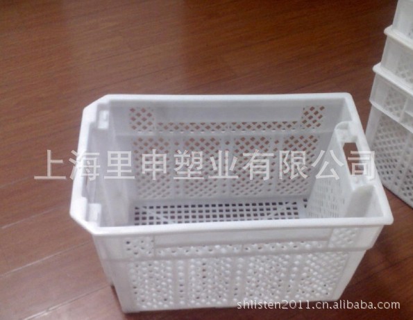 供应水果箩 外580*360*330蔬菜筐 塑料箩 红胶框 塑料筐制品加工