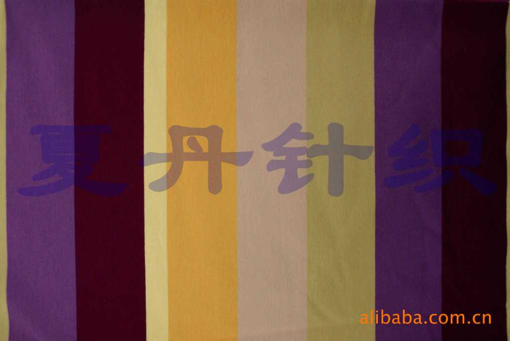 精梳棉紧密纺氨纶大循环汗布，长绒棉PIMA棉长绒棉弹力彩条汗布