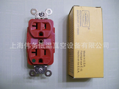 Hubbell HBL8300RED Hospital Grade Receptacle 20A 125V 5-20R