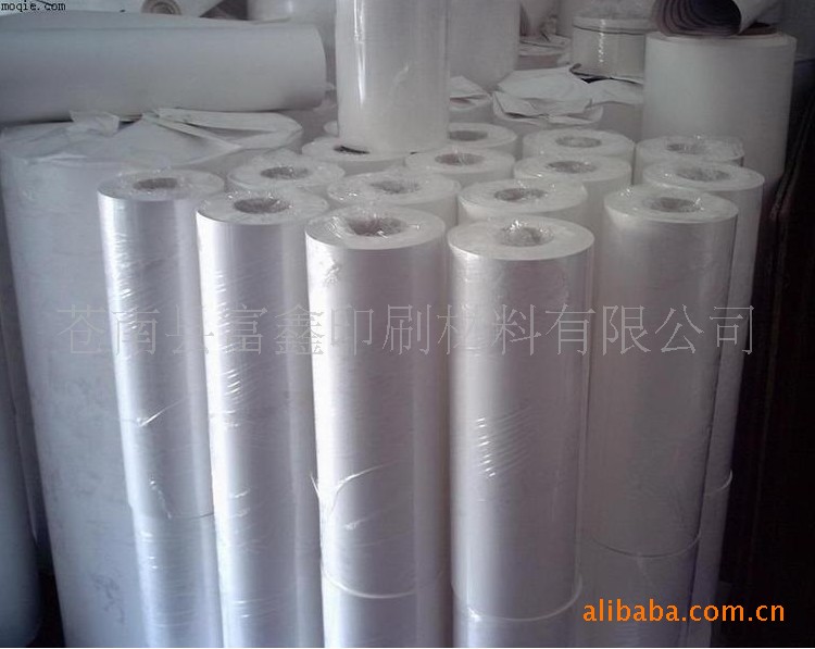 厂家专业生产珠光膜贴纸 PET标签 专用矿泉水商标不干胶材料