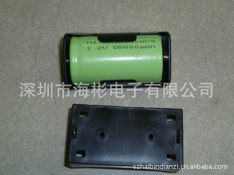 电池盒大号一节 1节1号电池盒 5号1节  带插片电池盒