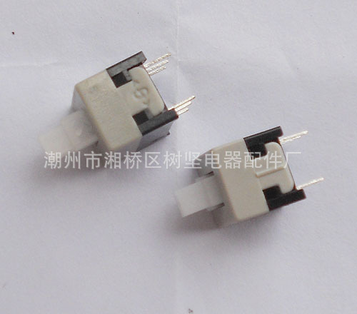 供应自锁开关系列8.5×8.5双排，厂家现货SS拨动双排自锁开关