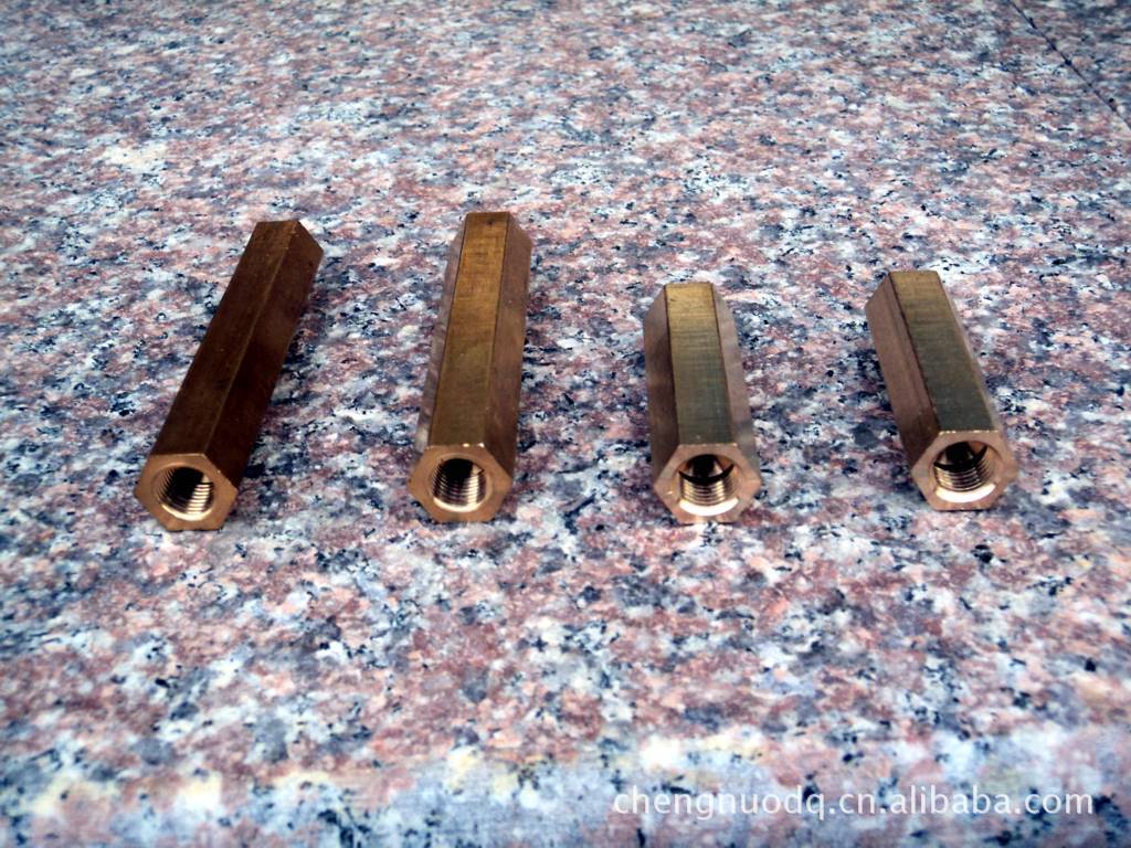 六角形铜柱 双通铜柱 滚塑模架火口. 型号；CN--005