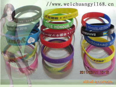 Manufactor Direct selling Various Refinement silica gel Bracelet Customized Bracelet