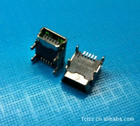 定 做 MINI 5P插板贴片式 母座贴片式 连接器