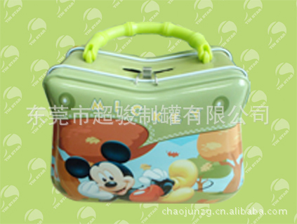 供应食品罐、卡通手挽罐，手提餐盒，马口铁罐，铁盒(图)