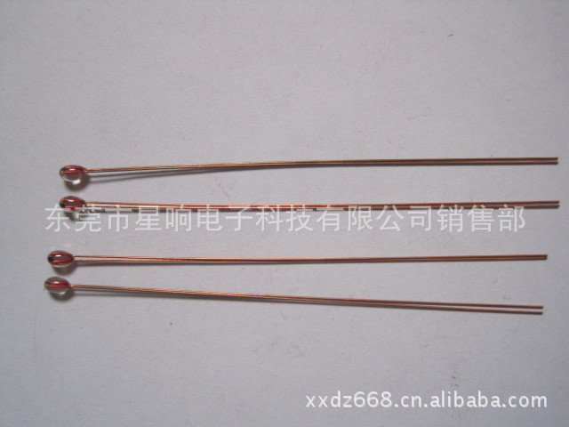 10K-3950NTC/单端玻璃封装NTC热敏电阻/100K玻璃头NTC热敏电阻