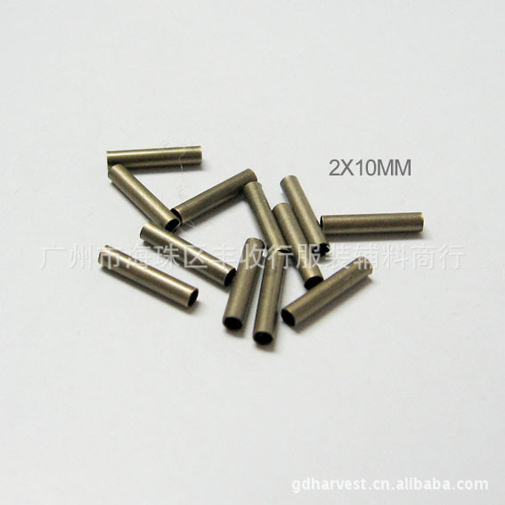2*10MM青古色金属圆直管 光滑无倒刺 DIY饰品 标准长度更好用