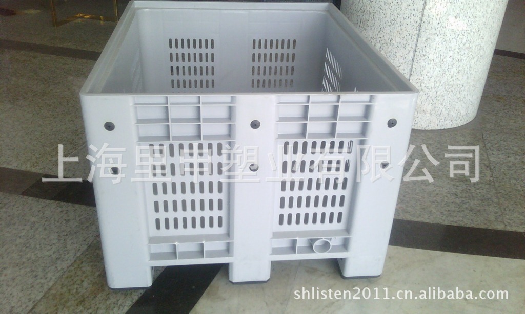 塑料卡板箱 1210网格动载1T 箱式托盘 封闭式卡板箱 网格式卡板箱