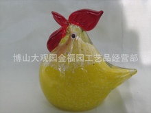 非遗传承工艺人工制作琉璃原产地厂家供应    琉璃 小鸡